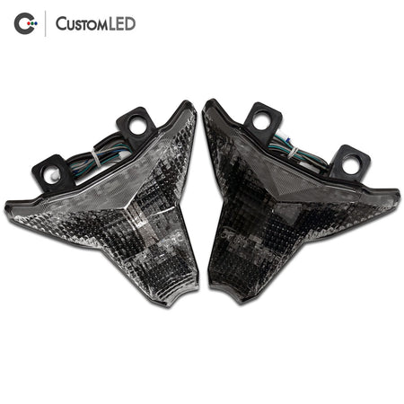 Kawasaki Ninja ZX-6R Blaster-X Integrated LED Tail Light for years 2024, 2025 & 2026 - Clear VS Smoked Lens