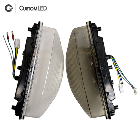 2002-2009 Yamaha Road Star Warrior Blaster-X Integrated LED Tail Light - Clear VS Smoked Lens