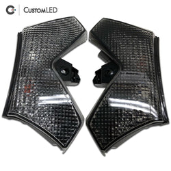 Kawasaki Ninja ZX-14R Blaster-X Integrated LED Tail Light for years 2006-2025 by Custom LED - Clear VS Smoked Lens