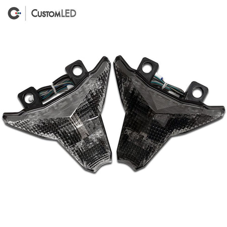 Kawasaki ZX-10RR Blaster-X Integrated LED Tail Light for years 2021, 2022, 2023, 2024, 2025 & 2026 - Clear VS Smoked Lens