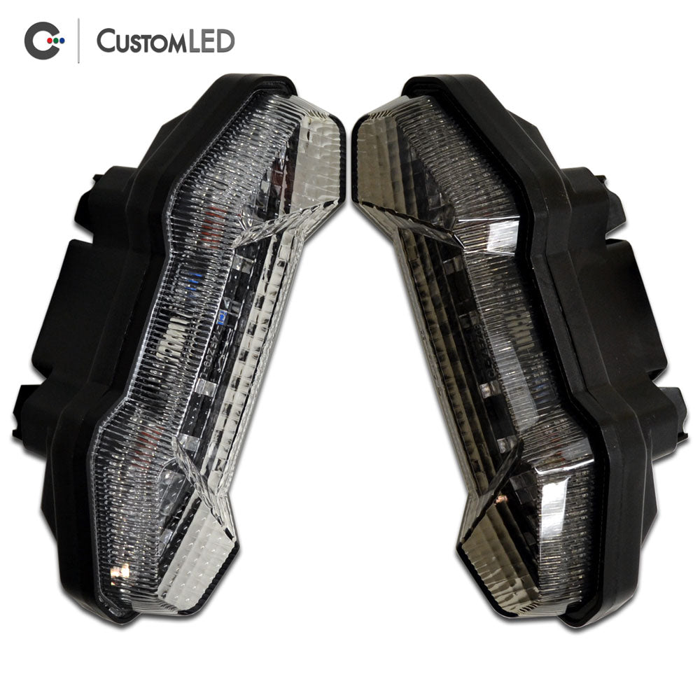 2017-2018 Yamaha FZ-10 Blaster-X Integrated LED Tail Light - Clear VS Smoked Lens