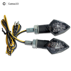 Custom LED Motorcycle LED Blinkers - Compact Short Stalk - V1