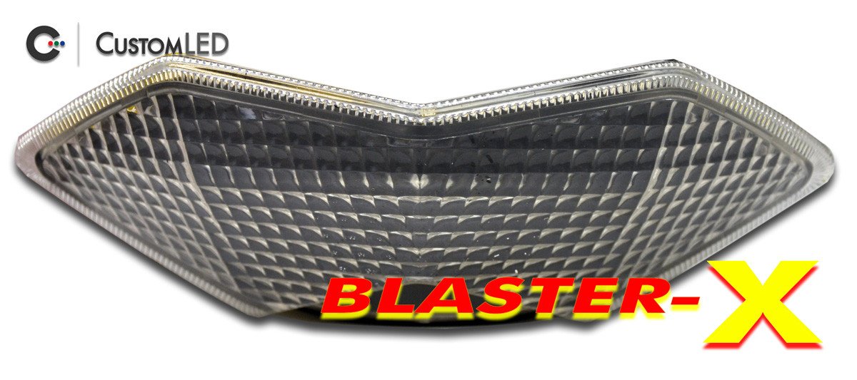 Kawasaki Ninja 1000 Blaster-X Integrated LED Tail Light for years 2011-2019 by Custom LED - Clear Lens